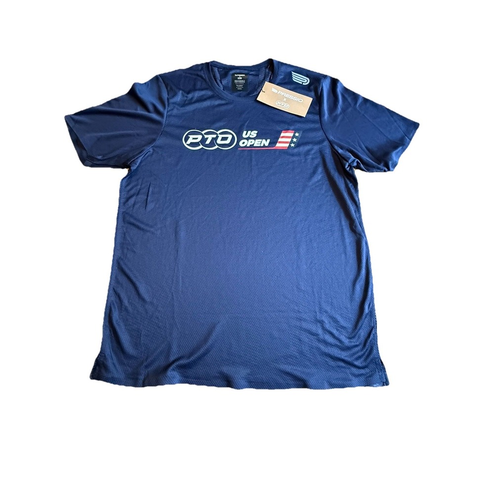 Pressio Elite Running T-Shirt US Open Large Preston‎ X PTO NWT